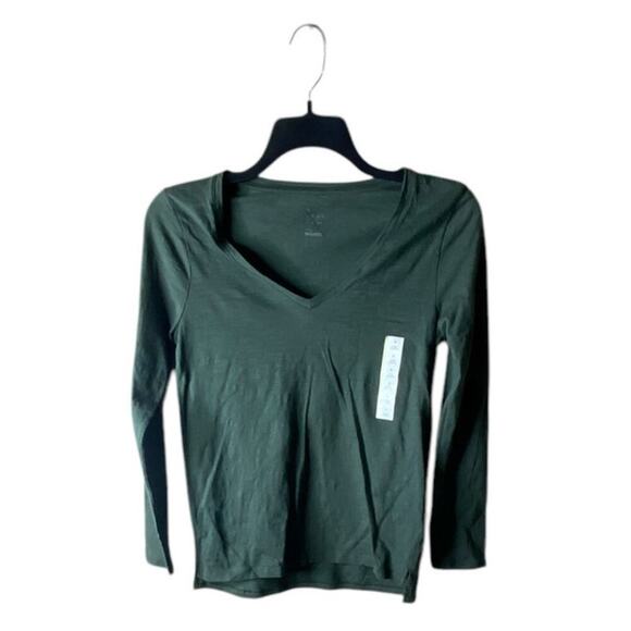 A New Day Long Sleeve Tee T-Shirt Womens Small 100% Cotton V-Neck Casual Top NWT - Picture 1 of 7